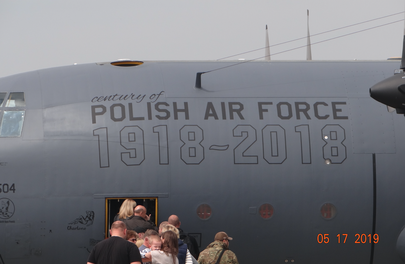 Lockheed C-130 E nb 1504. Powidz 2019 rok. Zdjęcie Karol Placha Hetman