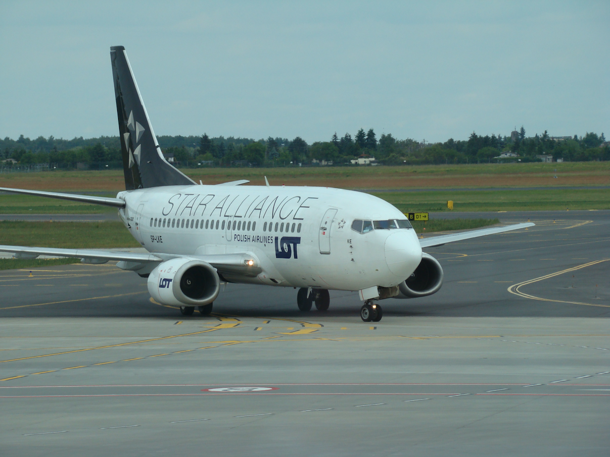 Boeing 737 PLL LOT rejestracja SP-LKE. 2014 rok. Zdjęcie Karol Placha Hetman
