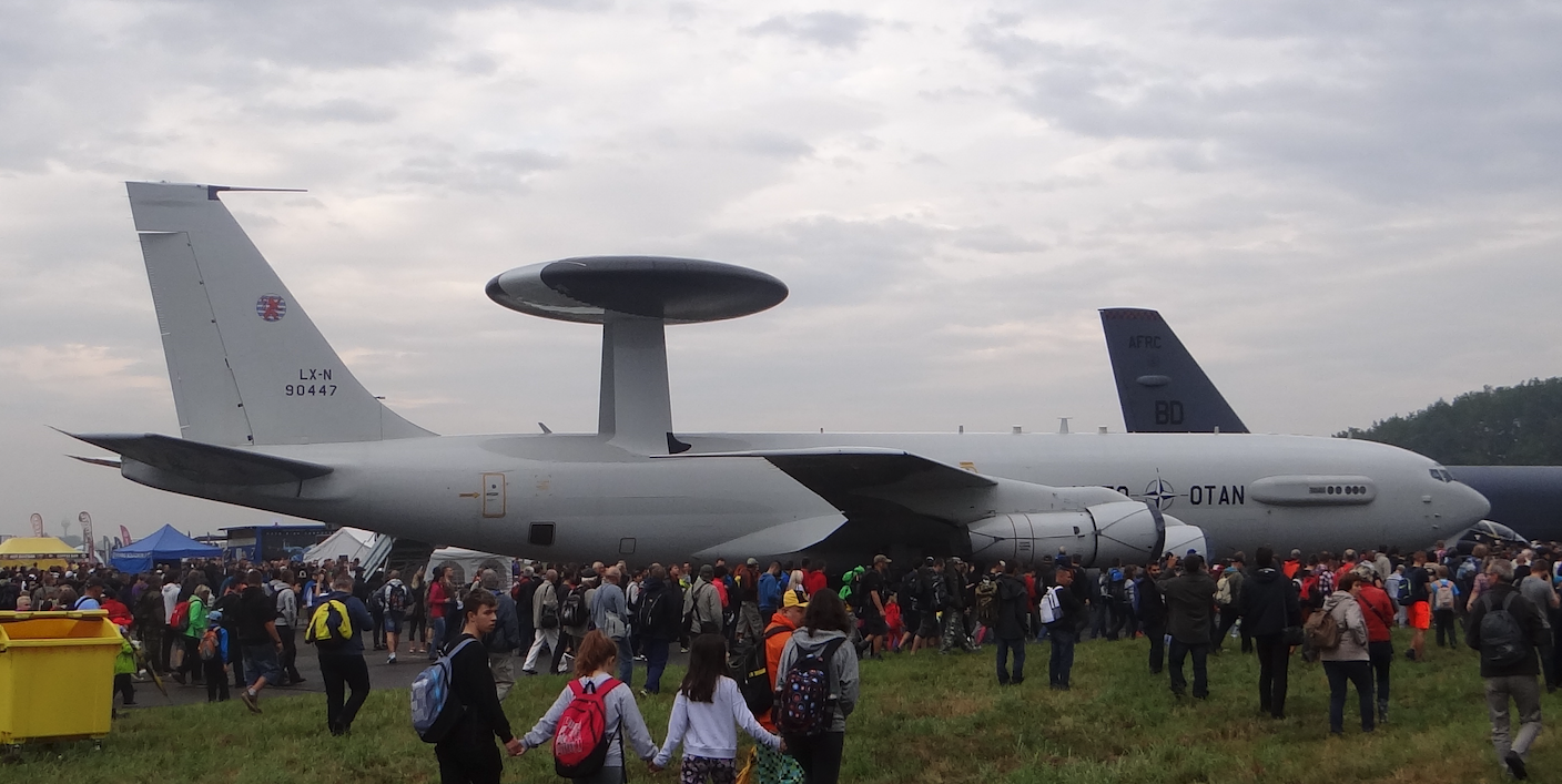 Boeing E-3A Sentry nb LX-N 90 447. Ostrawa 2016 rok. Zdjęcie Karol Placha Hetman