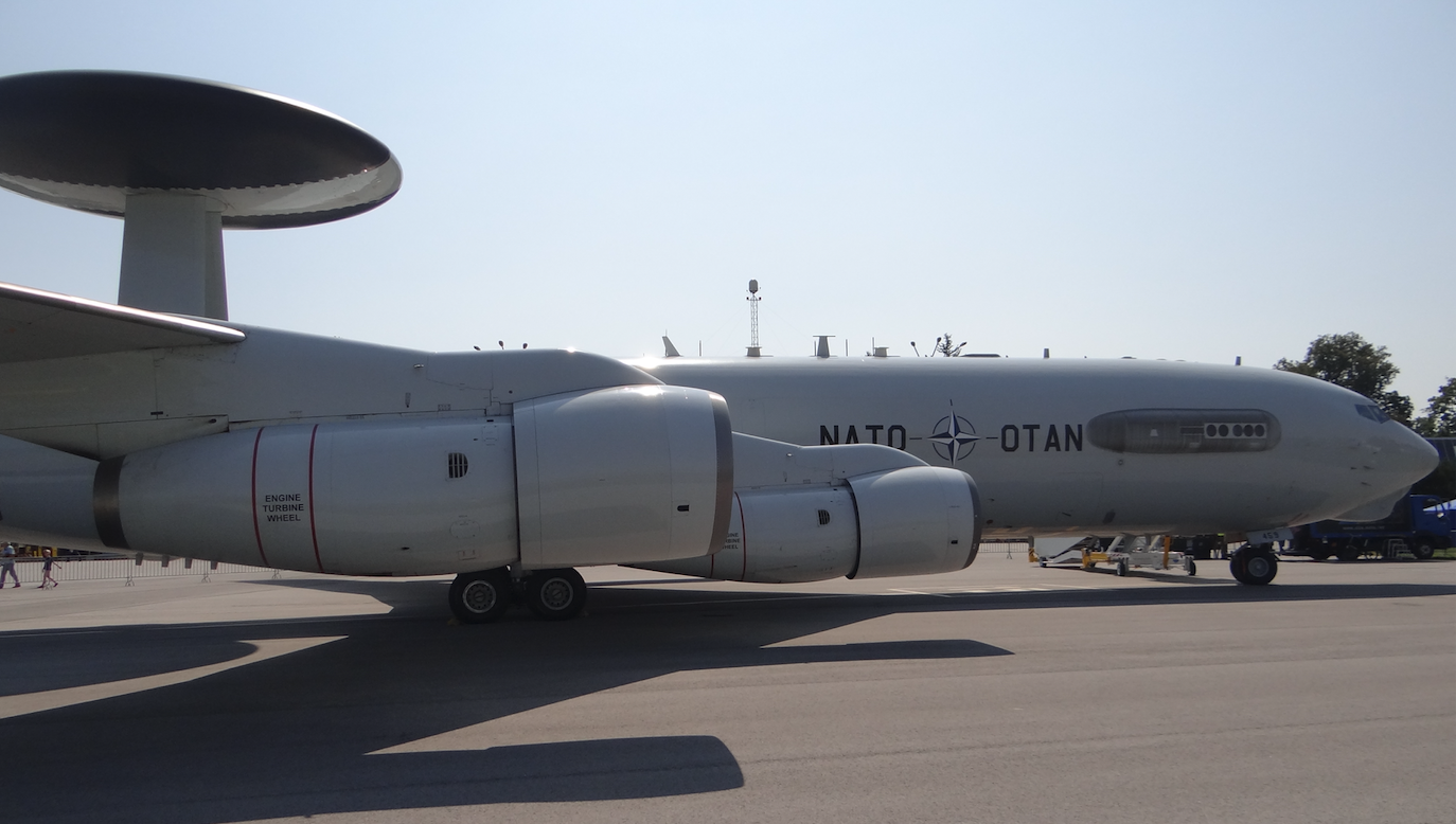 Boeing E-3A Sentry nb LX-N 90 459. Dęblin 2018 rok. Zdjęcie Karol Placha Hetman