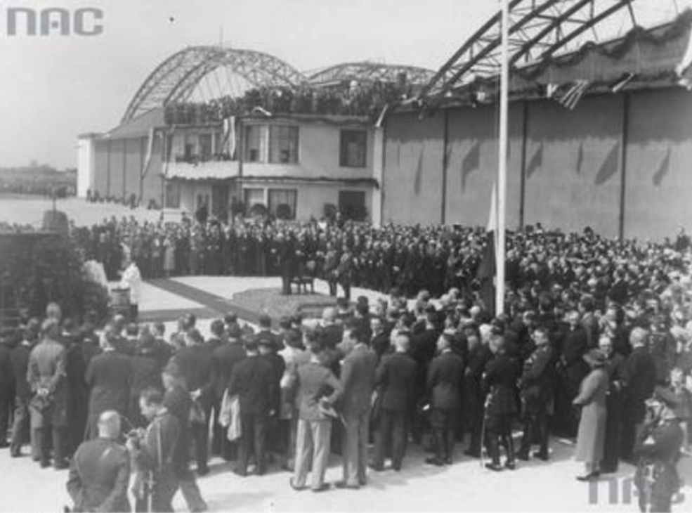 Otwarcie lotniska Okęcie. 29 kwiecień 1934 rok. Zdjęcie NAC