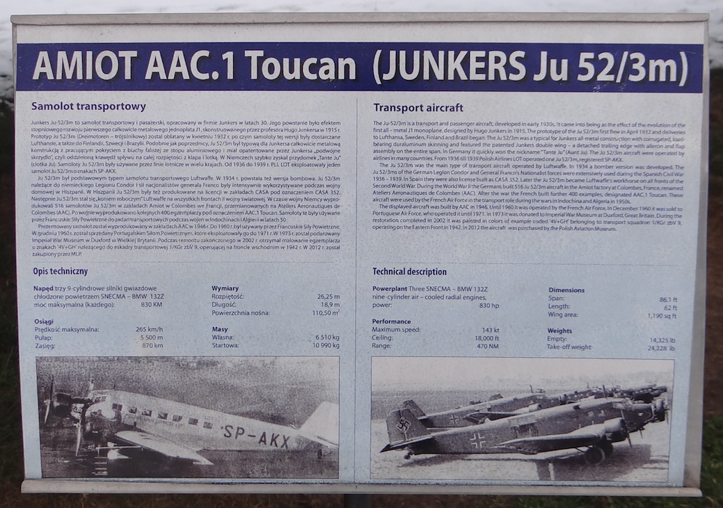 Ju-52 / Amiot AAC.1 Toucan w MLP. 2018 rok. Zdjęcie Karol Placha Hetman