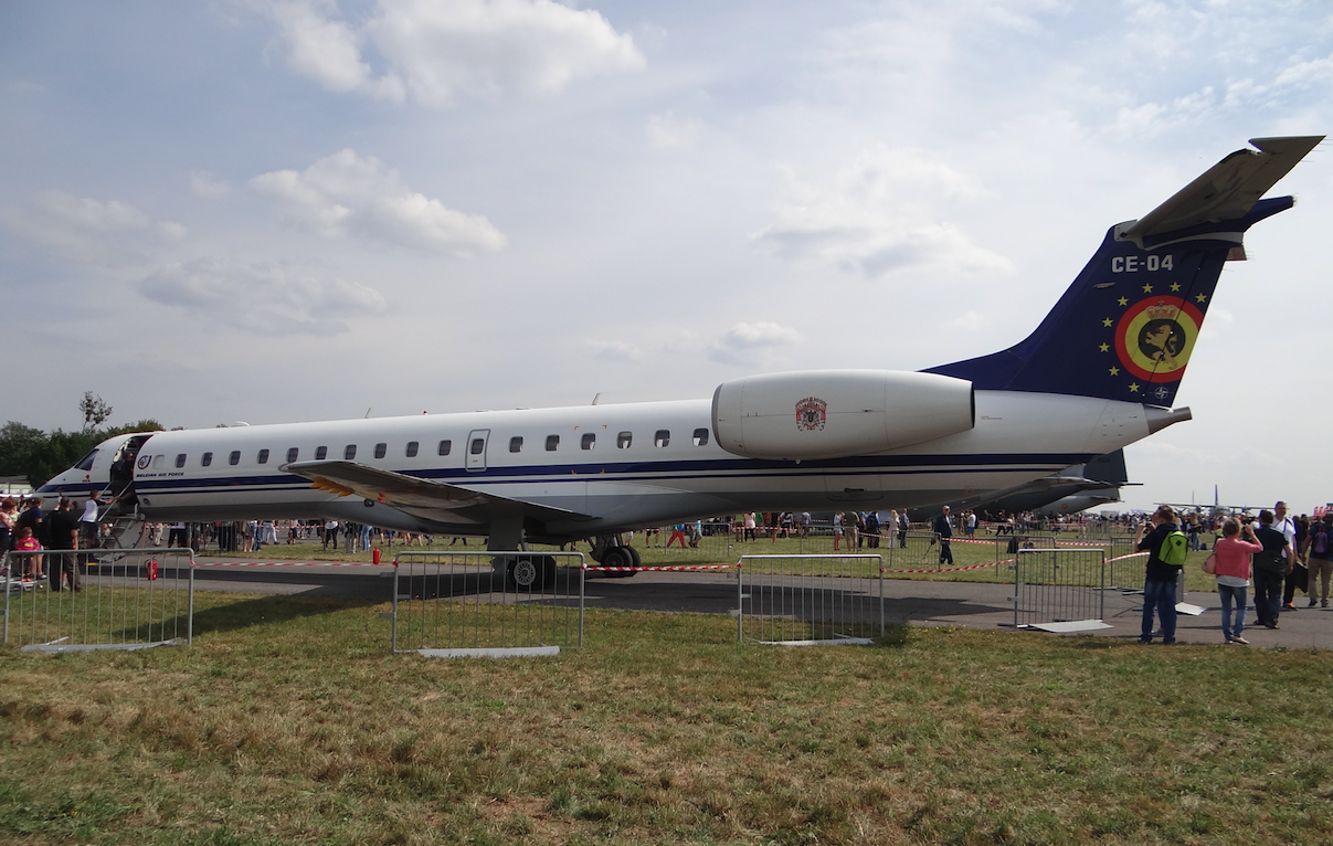 Embraer ERJ-145. Belgia, wojskowy. 2015 rok. Zdjęcie Karol Placha Hetman