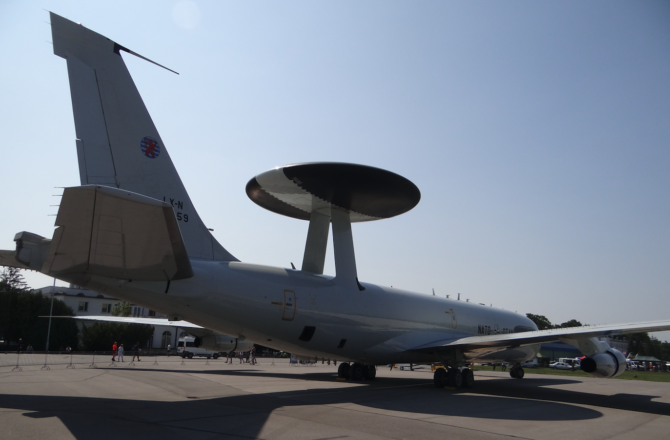 Boeing E-3A Sentry nb LX-N 90 459. Dęblin 2018 rok. Zdjęcie Karol Placha Hetman