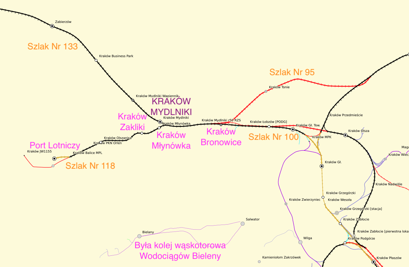 Mydlniki. Railway routes. 2021. The work by Karol Placha Hetman