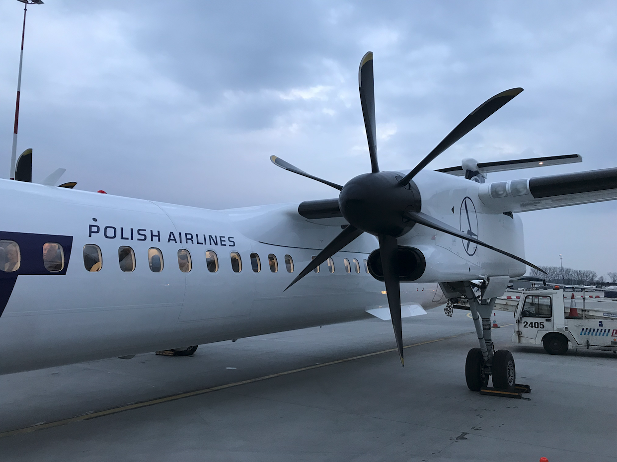 Bombardier DHC 8 Dash 8-400 Q SP-EQC PLL LOT. 2019 rok. Zdjęcie Karol Placha Hetman
