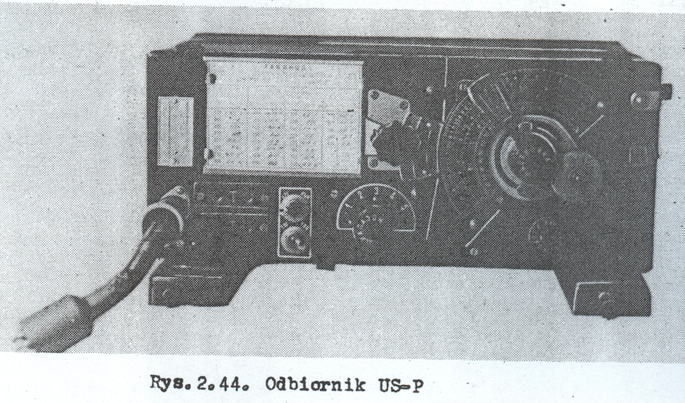 Odbiornik US-P  fotografia z instrukcji radiolatarni