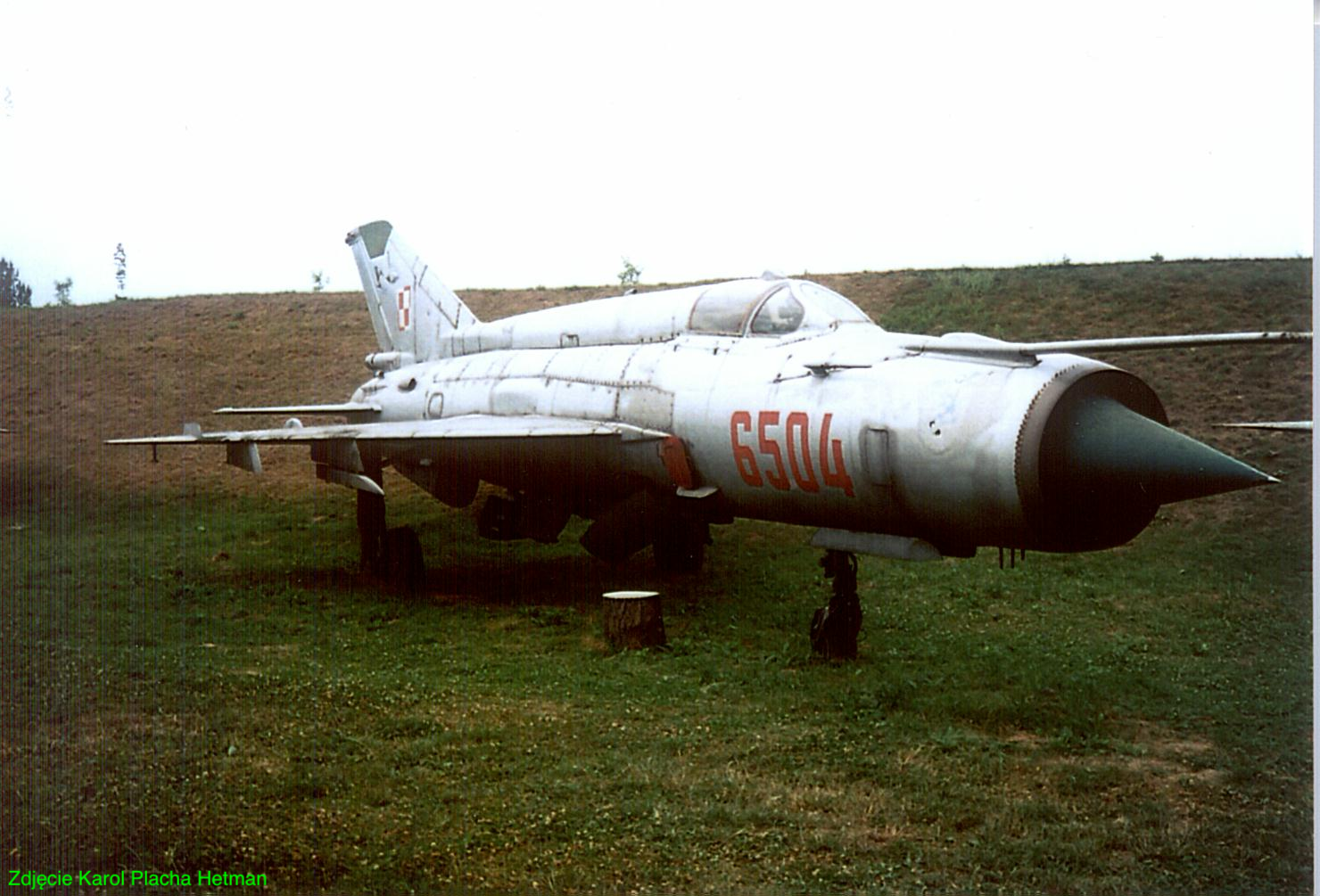 MiG-21 MF nb 6504. 2002 rok. Zdjęcie Karol Placha Hetman