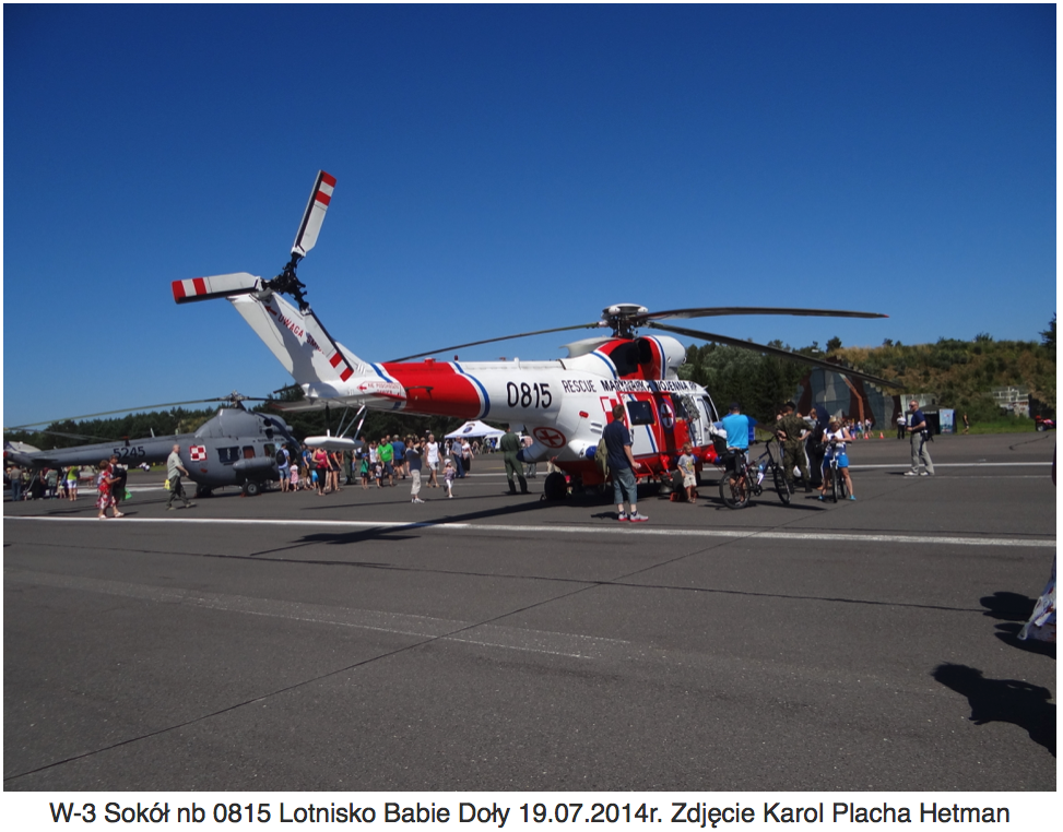 PZL W-3 Sokół nb 0815. 2014 rok. Zdjęcie Karol Placha Hetman