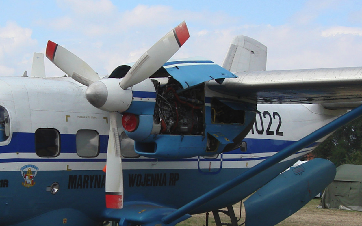 PZL M-28 with TWD-10 B engines and a 3-blade Dowty propeller. 2007. Photo by Karol Placha Hetman