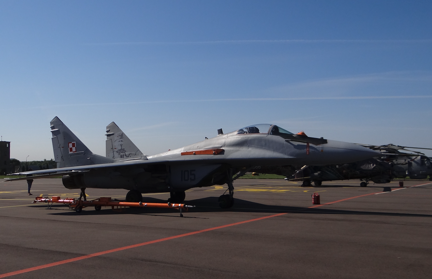 MiG-29 nb 105 Ławica 2018 rok. Zdjęcie Karol Placha Hetman