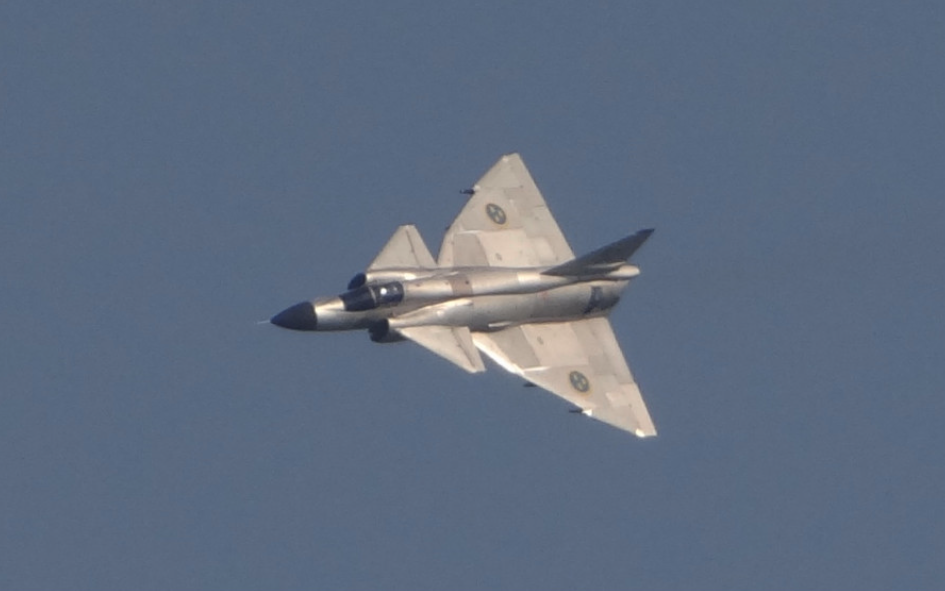 SAAB AJ-37 Viggen nb 52 rej SE-DXN. 2016 rok. Zdjęcie Karol Placha Hetman