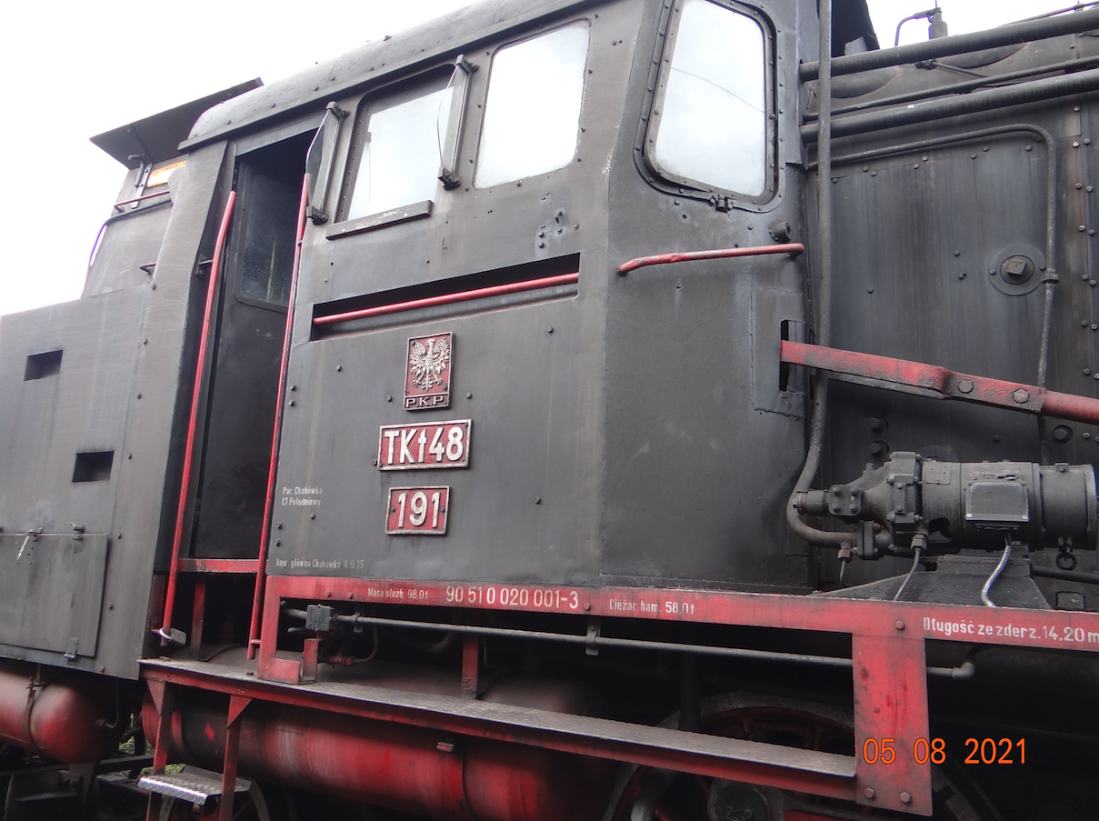 Steam locomotive TKt48-191. 2021. Photo by Karol Placha Hetman