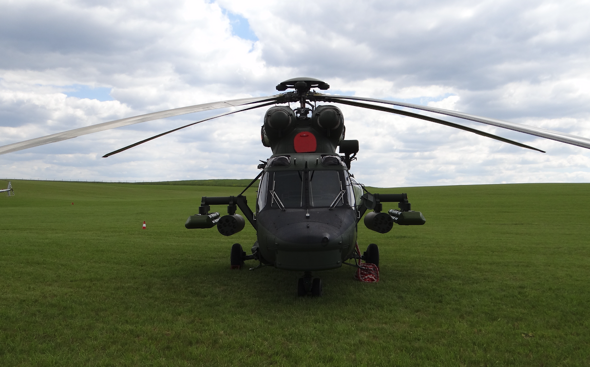 PZL-Sokół W-3PL in the first weapon version. 2017 year. Photo by Karol Placha Hetman