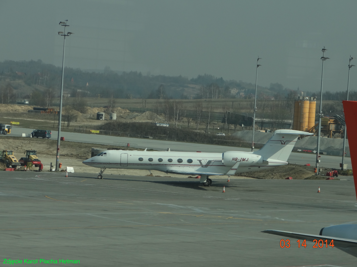 Gulfstream Aerospace G-V Gulfstream HB-IMJ. 2014 year. Photo by Karol Placha Hetman