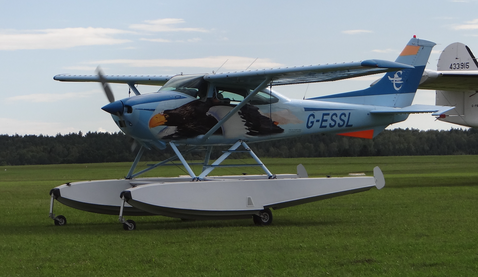 Cessna 182-R rejestracja GESSL. Mazury Air Show 2018. Zdjęcie Karol Placha Hetman