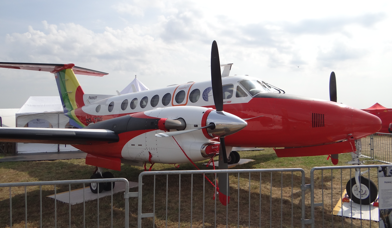 Beechcraft King Air 350 SP-TPU. 2017 rok. Zdjęcie Karol Placha Hetman