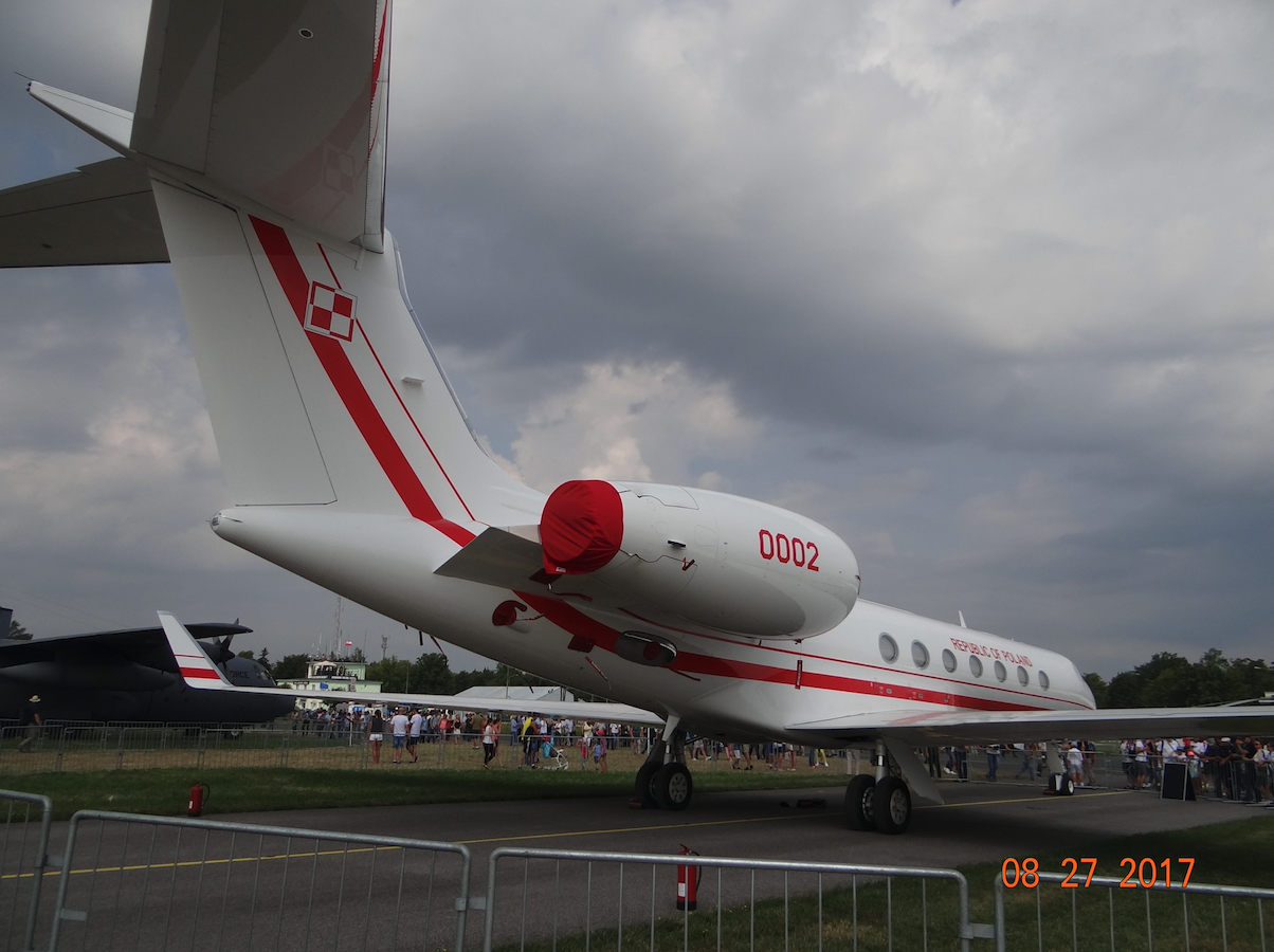 G550 Gulfstream Aerospace Nb 0002 "Generał Kazimierz Pułaski”. 2017 rok. Zdjęcie Karol Placha Hetman