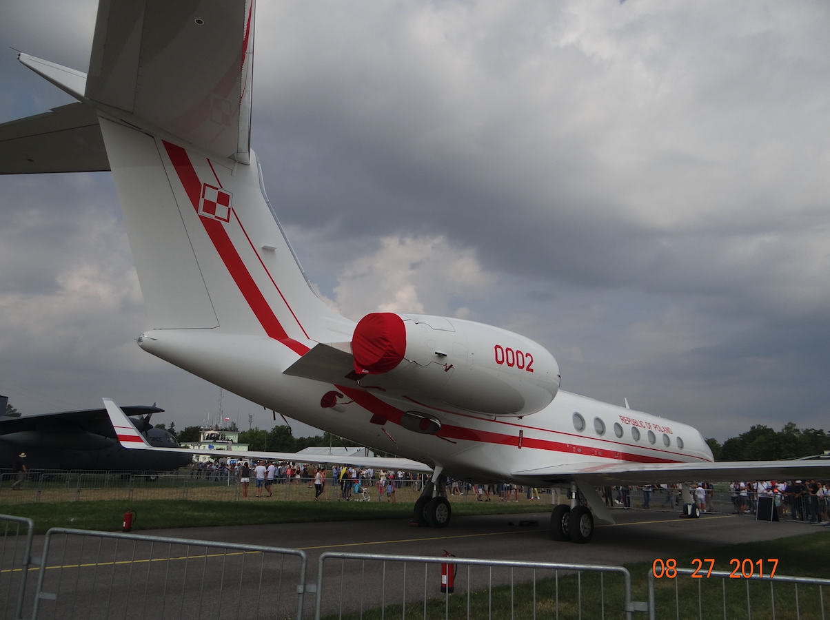 G550 Gulfstream Aerospace Nb 0002 "General Kazimierz Pułaski" 2017 year. Photo Karol Placha Hetman