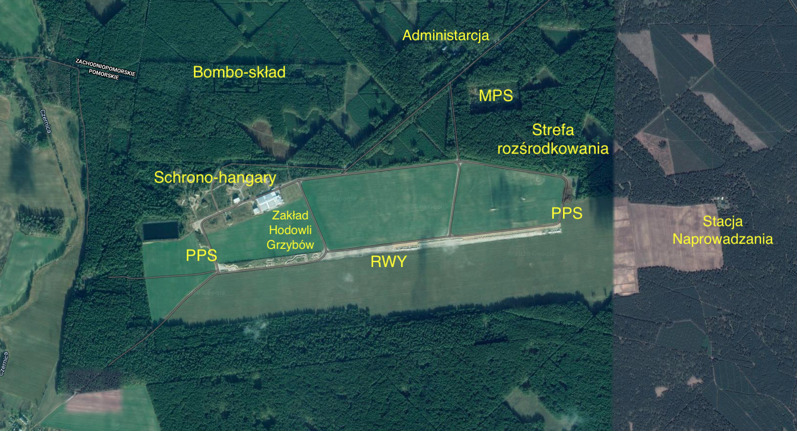 Pieniężnica Airport. 2021 year. The work of Karol Placha Hetman