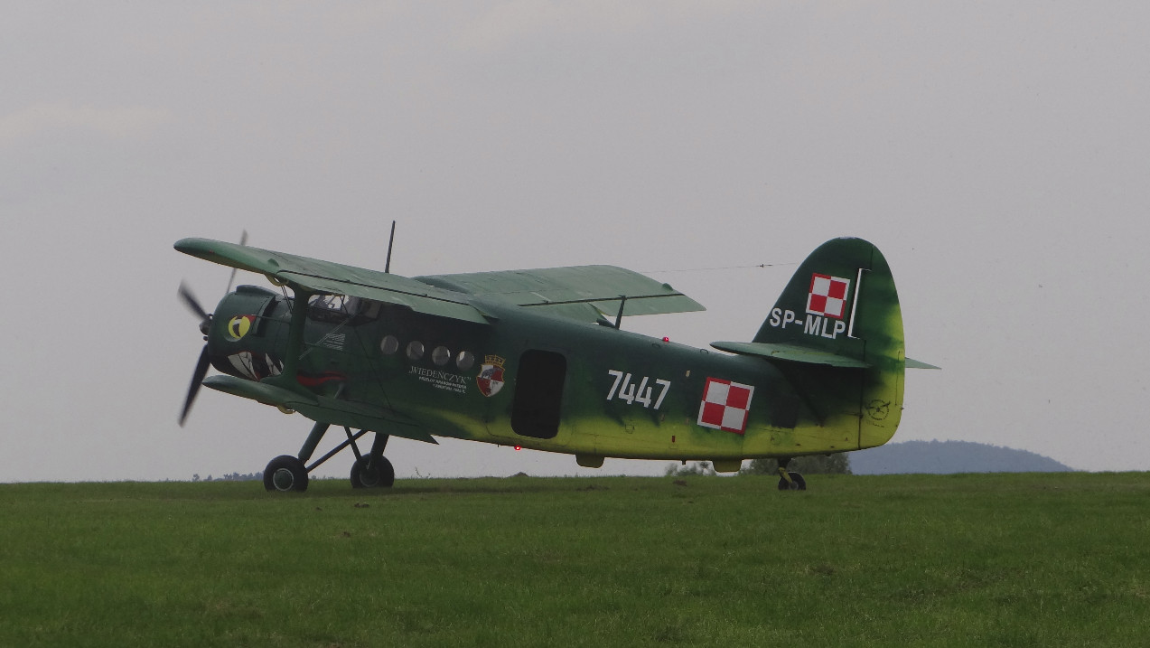 An-2 registration SP-MLP Vienna Aleksandrowice Airport 2014. Photo by Karol Placha Hetman