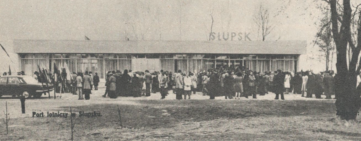 Dworzec lotniczy w Słupsku. 1978 rok. Zdjęcie Jan Czernik