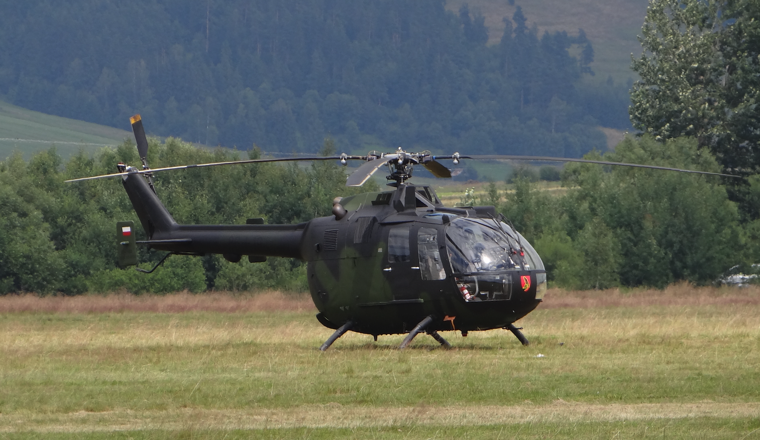 Bolkow MBB Bo-105 - Maciej Dominiak. Nowy Targ 2018 rok. Zdjęcie Karol Placha Hetman