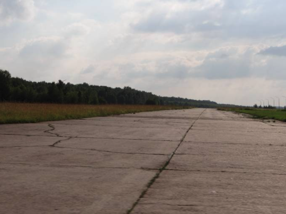 Main taxiway. View towards the west. 2012 year. Photo by Karol Placha Hetman