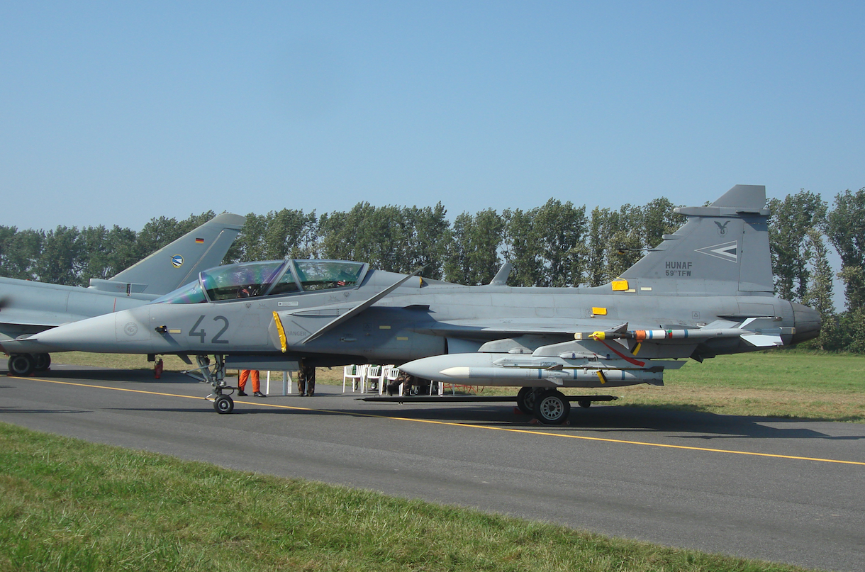 JAS-39 D Gripen nb 42. 2011 rok. Zdjęcie Karol Placha Hetman