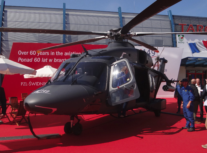 Agusta Westland AW 149. Targi Kielce 2014 rok. Zdjęcie Karol Placha Hetman