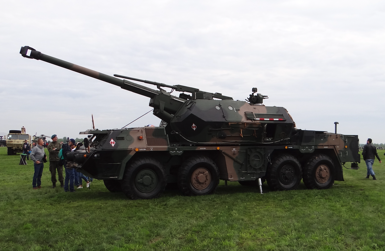 Armato-hałbica Dana 152 mm. Inowrocław 2019 rok. Zdjęcie Karol Placha Hetman