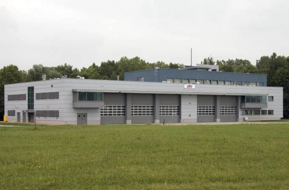 Building of the Airport Fire and Rescue Guard. 2009 year. Photo by Karol Placha Hetman