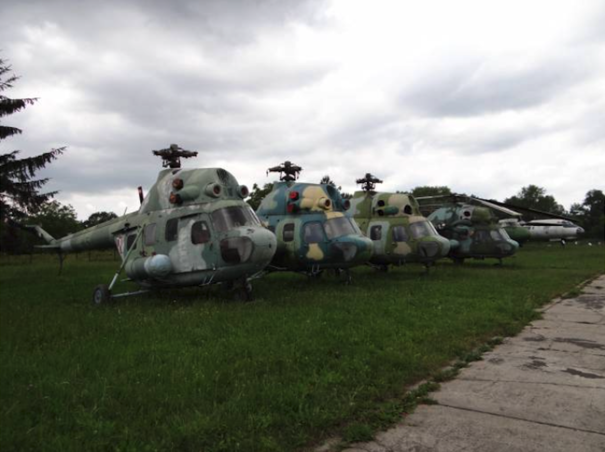 Mi-2 helicopters of the Polish Aviation Museum. 2012 year. Photo by Karol Placha Hetman