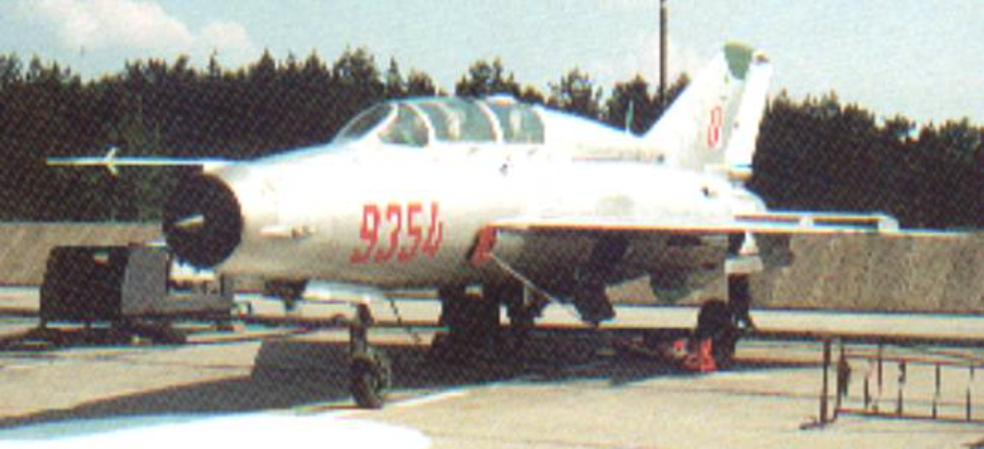 Ostatni MiG-21 UM nb 9354 sprowadzony do Polski. Zdjęcie LAC
