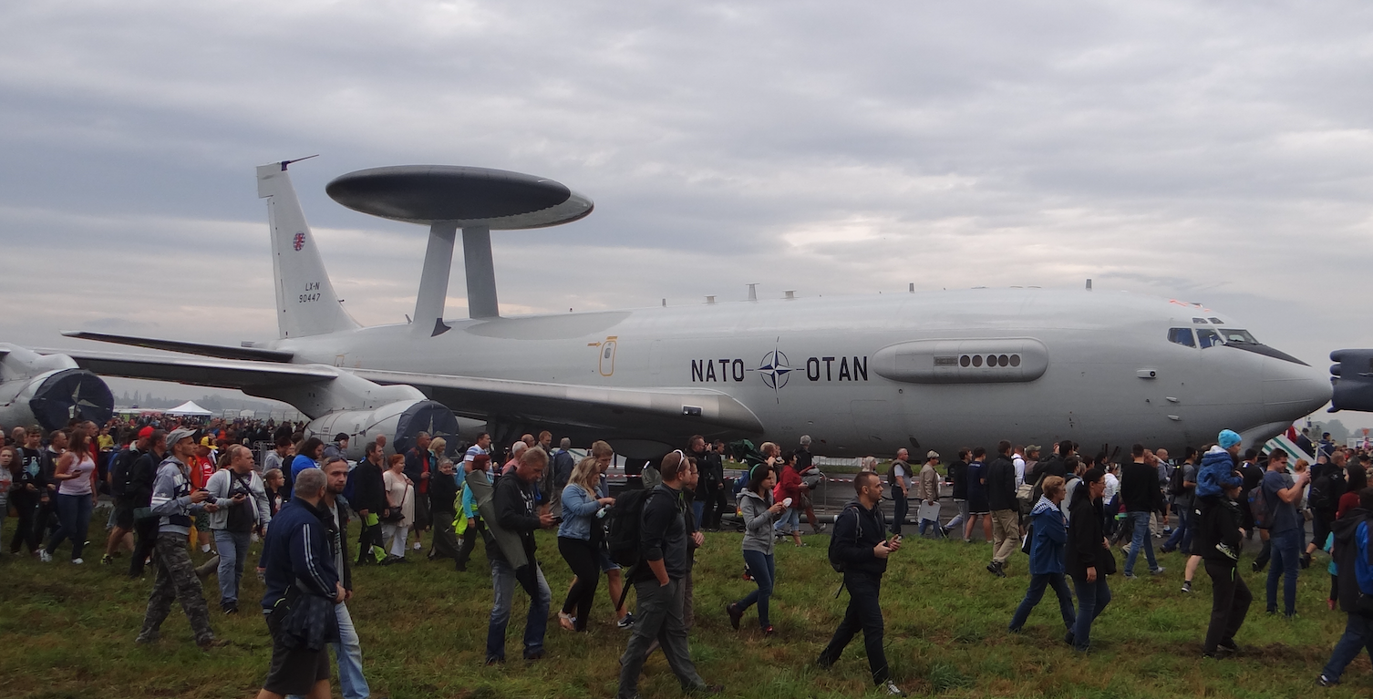 Boeing E-3A Sentry nb LX-N 90 447. Ostrawa 2016 rok. Zdjęcie Karol Placha Hetman