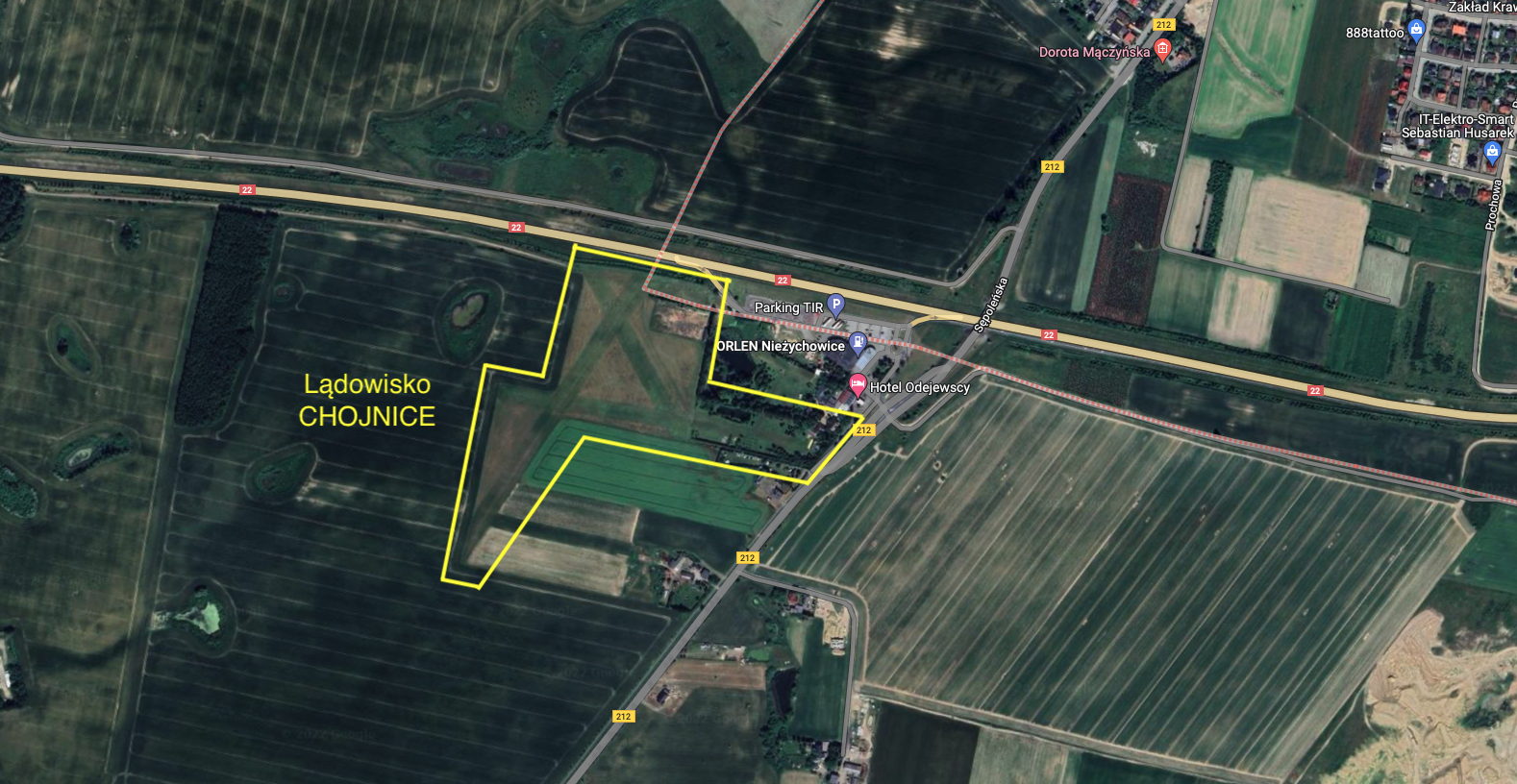 Chojnice airstrip. 2022 year. The work of Karol Placha Hetman