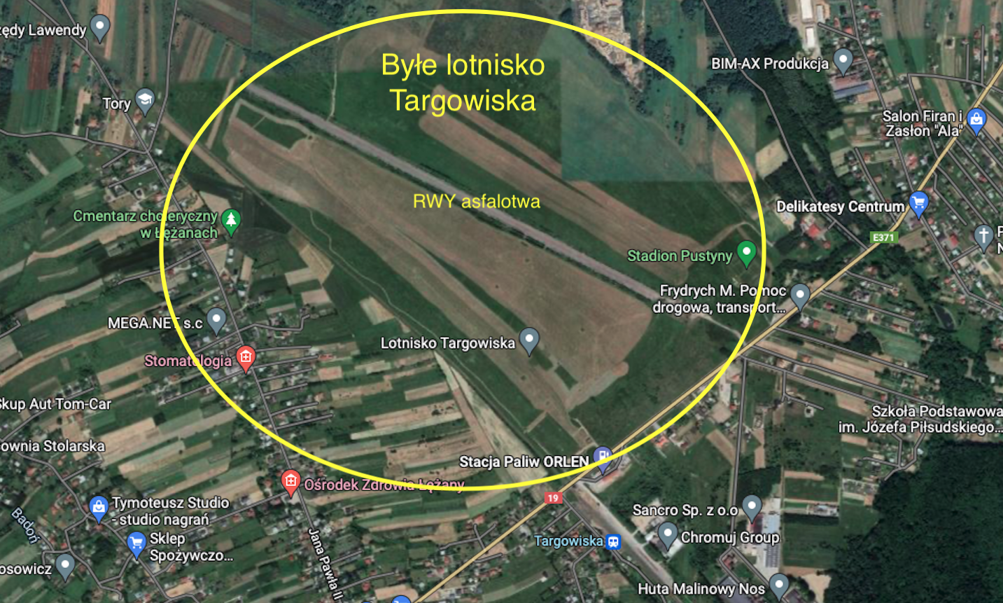 Airport Targowiska. 2022 year. The work of Karol Placha Hetman