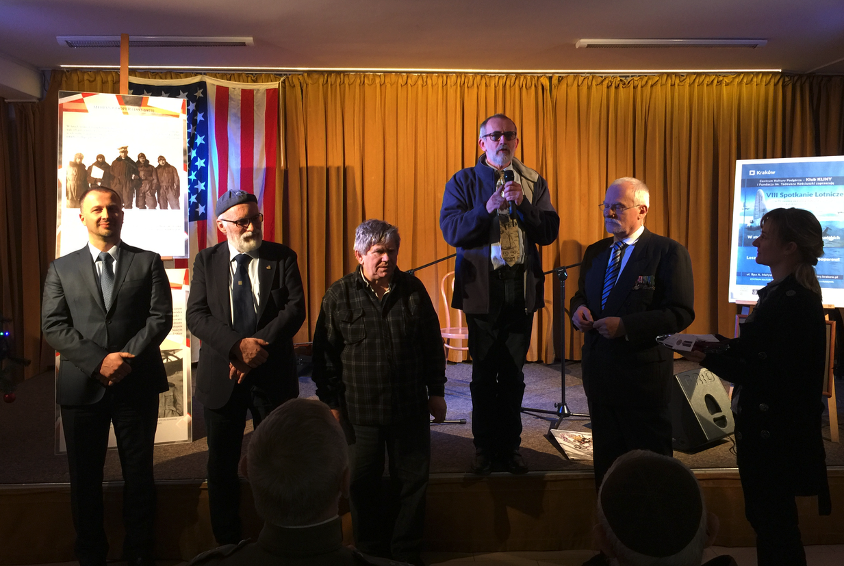 Preparation for awards of persons of culture, science and history. From the left: Szymon Serwatka, Piotr Kulczycki, Zygmunt Kraus. 2018 year. Photo by Karol Placha Hetman