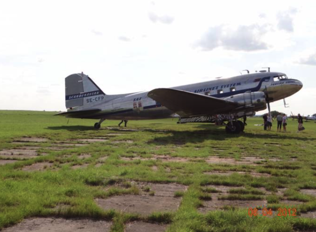 Douglas DC-3 C Daisy SE-CFP. 2012 rok. Zdjęcie Karol Placha Hetman