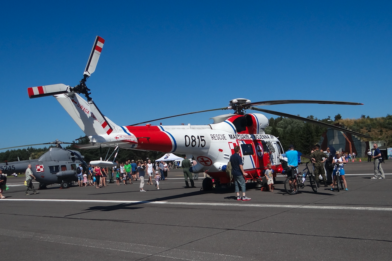 PZL-Sokół W-RM „Anakonda” nb 0815. Dobrze widoczna belka ogonowa ze śmigłem. Babie Doły 2014 rok. Zdjęcie Karol Placha Hetman