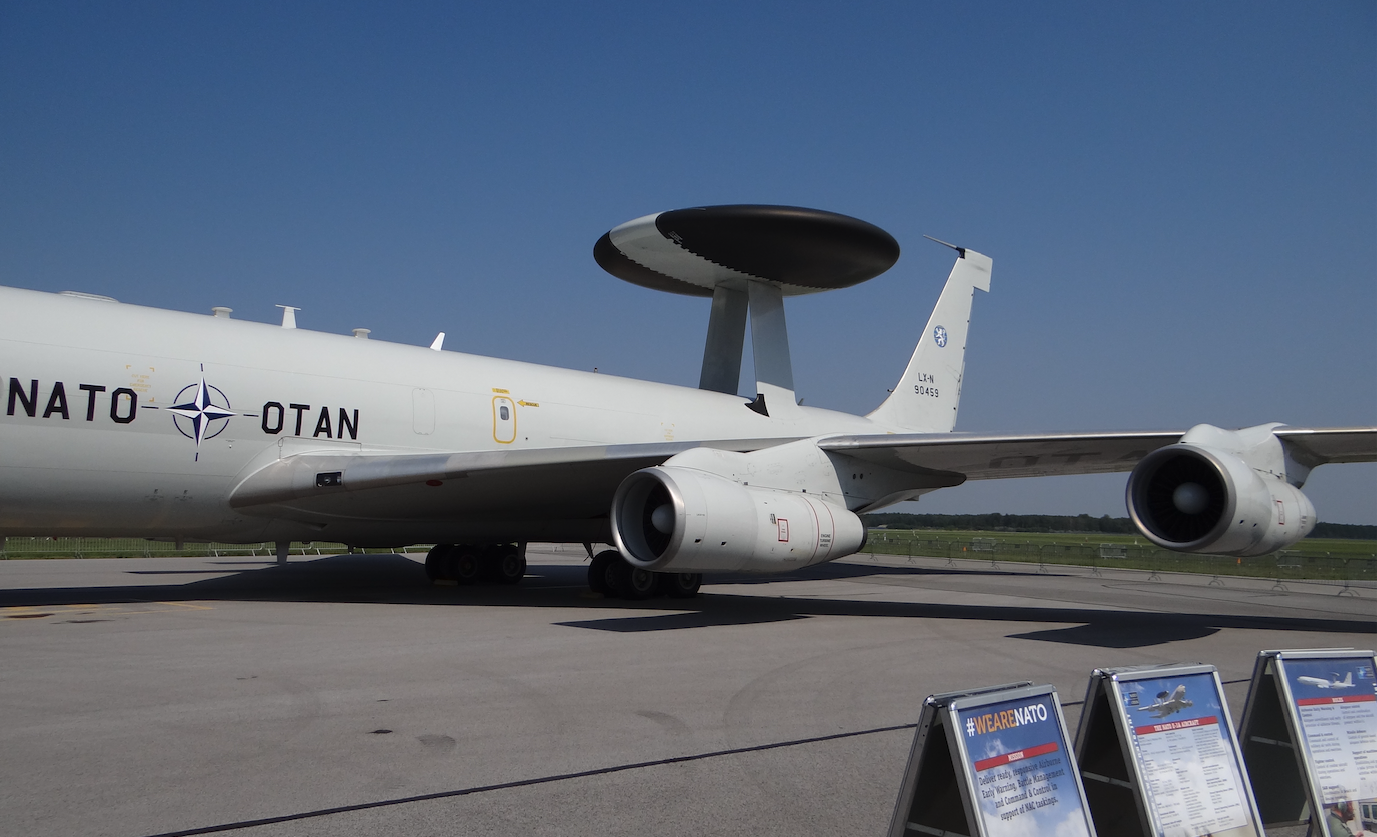 Boeing E-3A Sentry nb LX-N 90 459. Dęblin 2018 rok. Zdjęcie Karol Placha Hetman