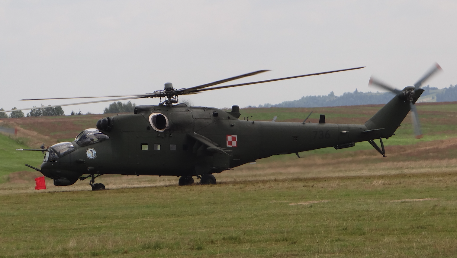 Mil Mi-24 nb 736. Nowy Targ 2018 rok. Zdjęcie Karol Placha Hetman
