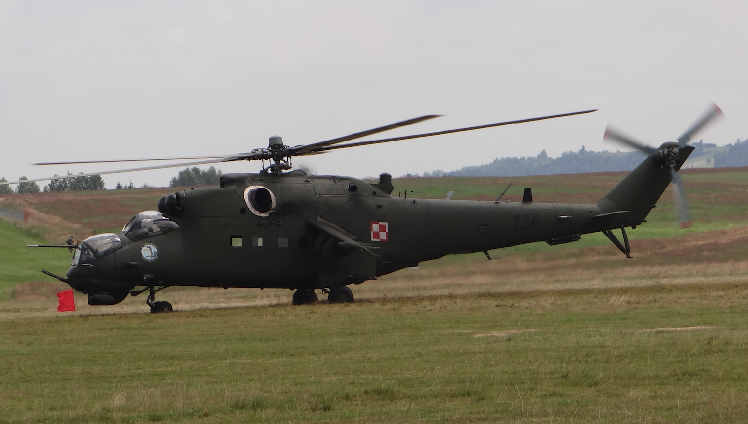 Mil Mi-24 nb 736. Nowy Targ 2018 year. Photo by Karol Placha Hetman