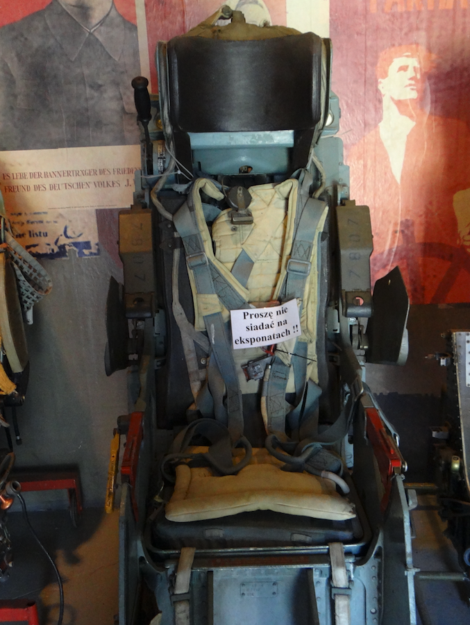 KS-4 ejection seat used in Su-7 BKŁ and Su-20 aircraft. 2017 year. Photo by Karol Placha Hetman