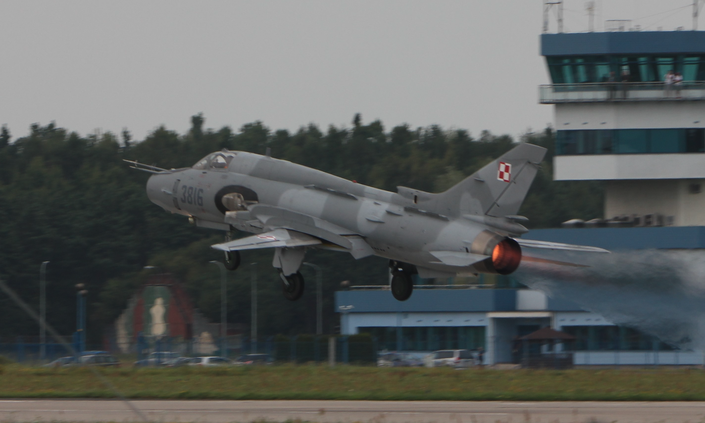 Suchoj Su-22 nb 3816. Babie Doły 2019 rok. Zdjęcie Waldemar Kiebzak