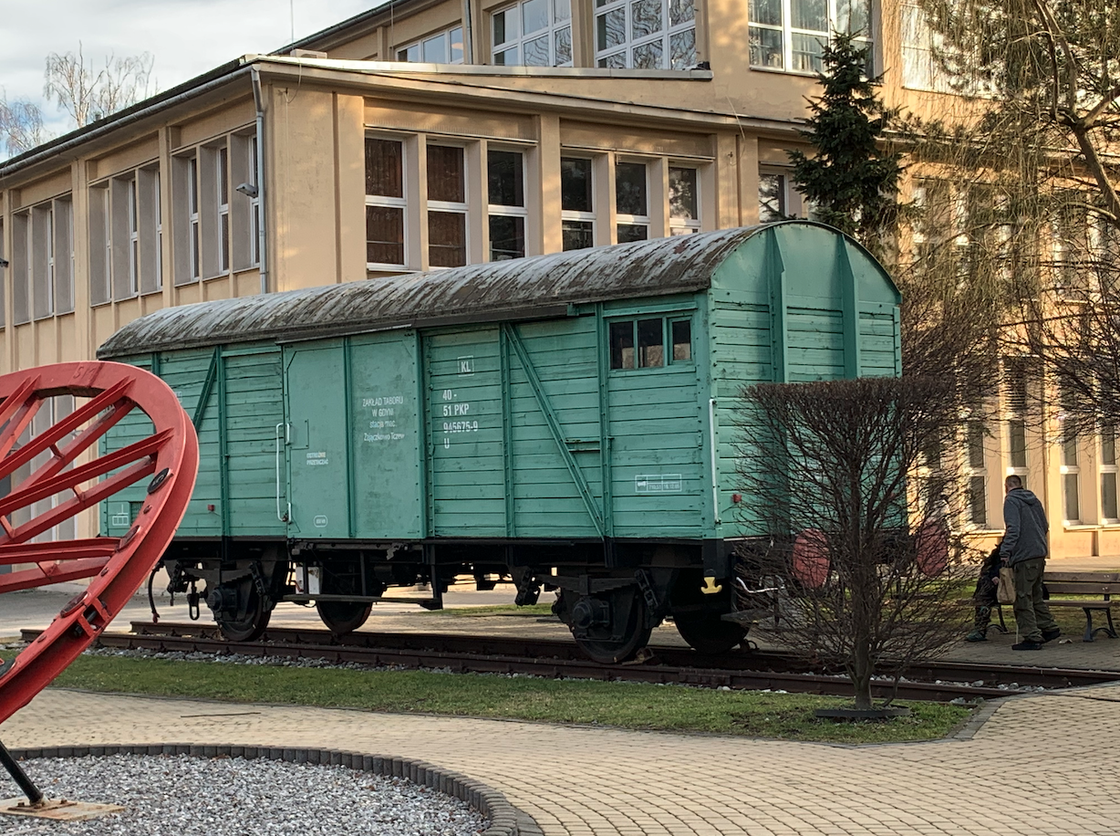 Covered freight wagon from the 50s of the 20th century. 2022. Photo by Karol Placha Hetman