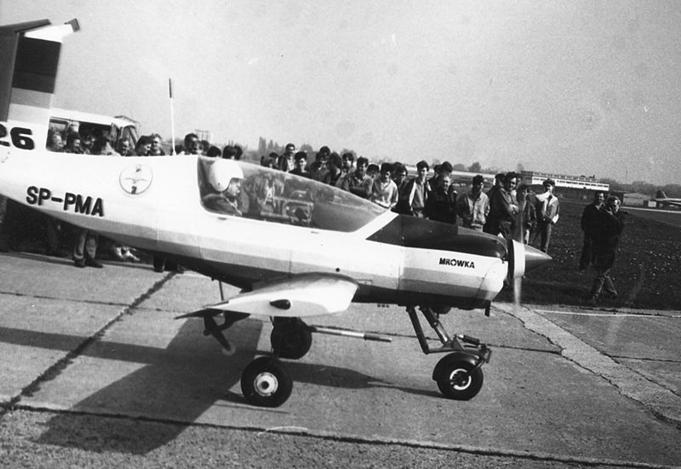Pierwszy prototyp PZL-126 Mrówka ze zmienioną rejestracją SP-PMA. PZL-Okęcie. 1991r. Zdjęcie Wikipedia