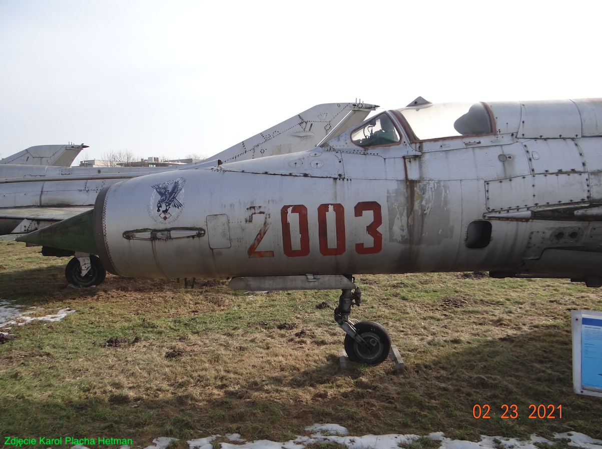 MiG-21 M nb 2003. 2021 rok. Zdjęcie Karol Placha Hetman