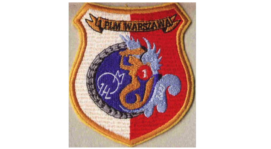 The emblem of the 1st Fighter Aviation Regiment "Warsaw". Photo by Karol Placha Hetman