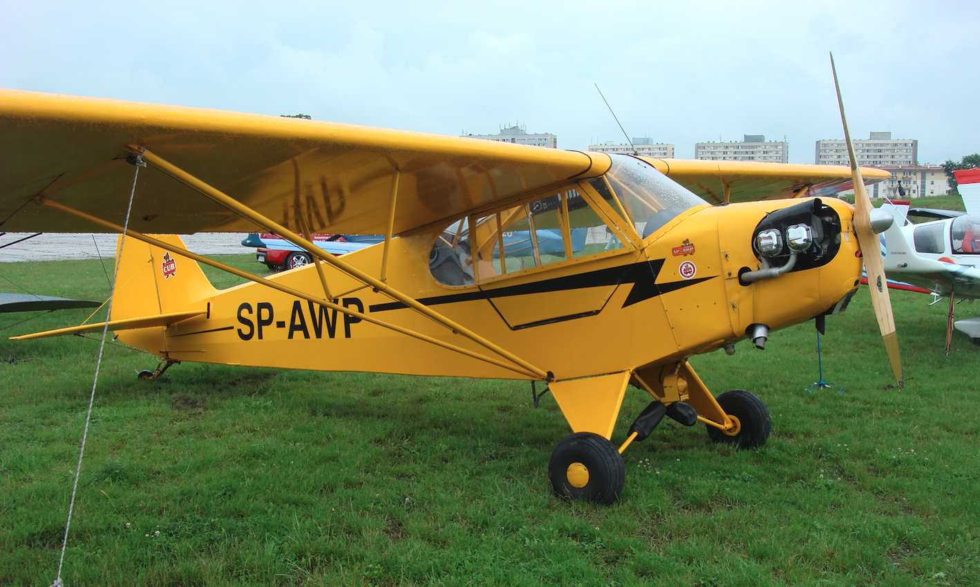 Piper J-3C-65 Cub, SP-AWP. 2009 year. Photo by Karol Placha Hetman